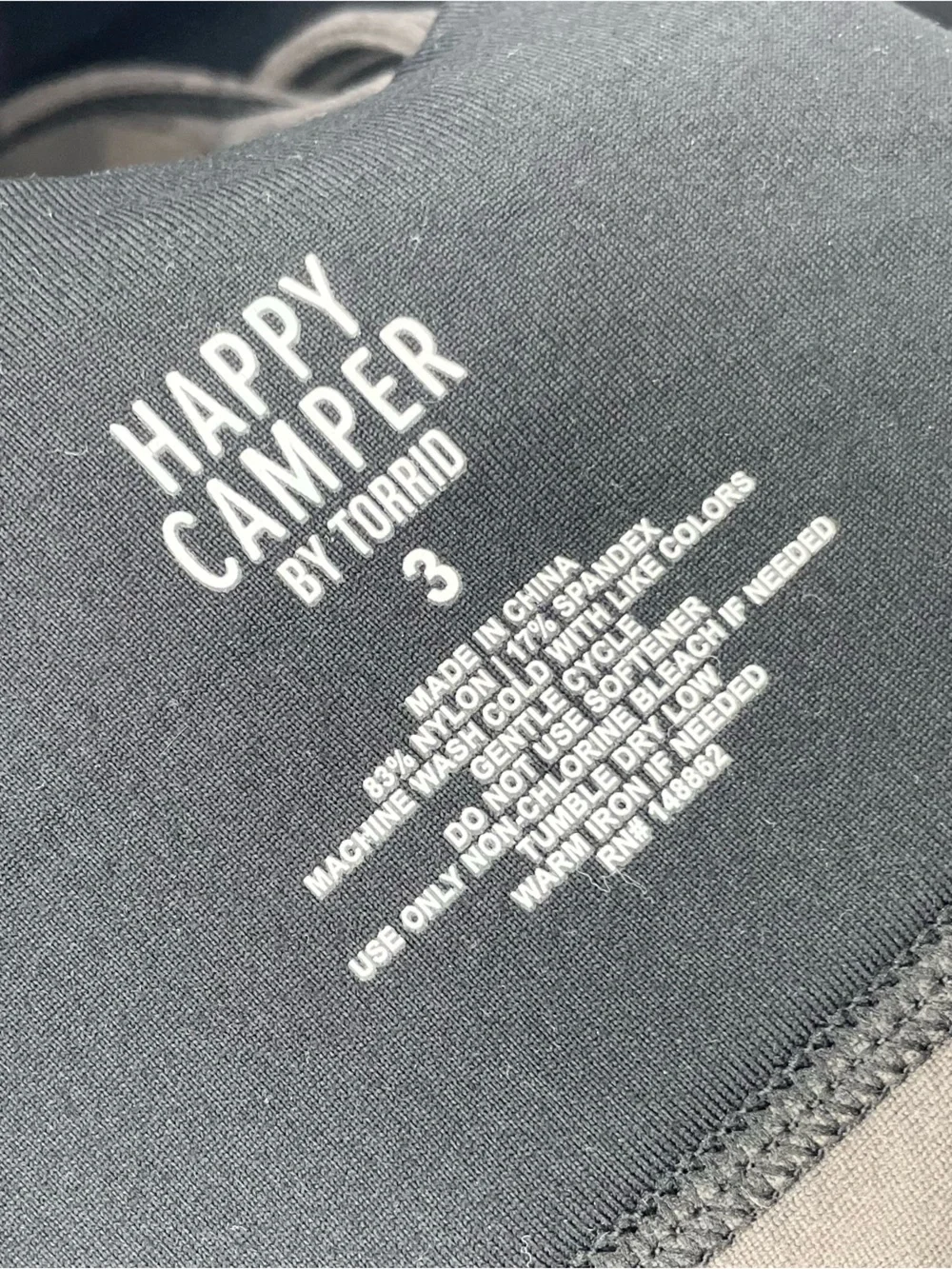 Happy Camper by Torrid Low Impact Wireless Strappy Active Sports Bra Camo 3X